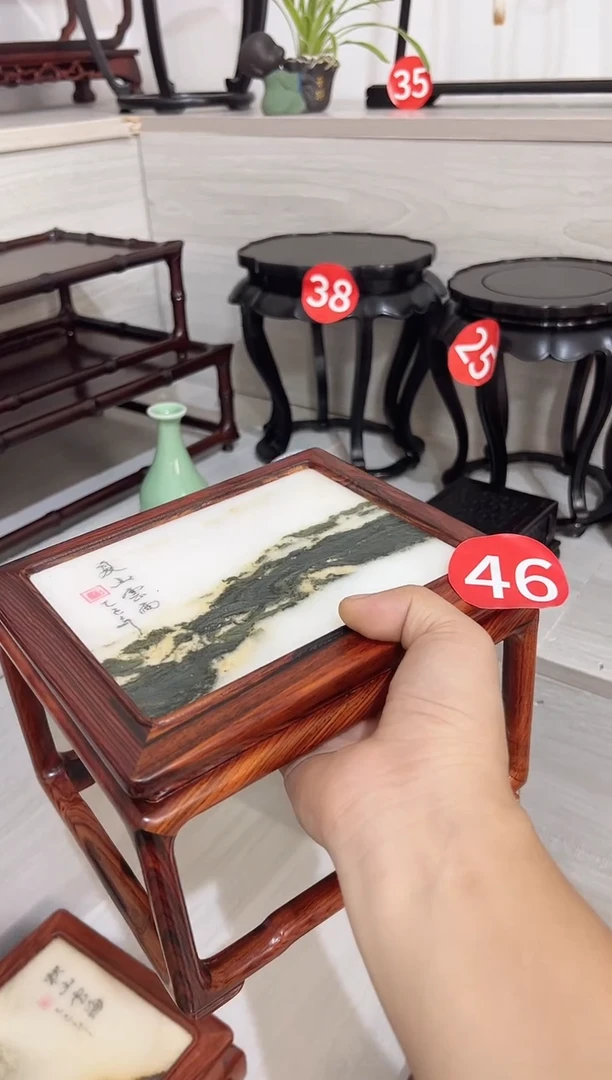 微凹黄檀（南美大红酸枝）云石20*17*14