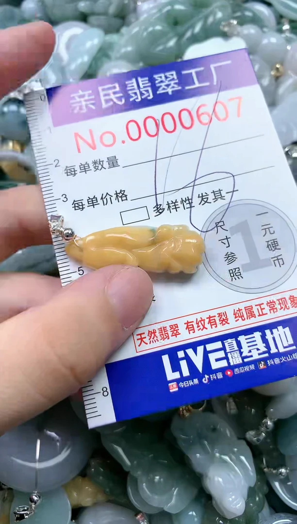 翡翠未镶嵌吊坠(不含链)607