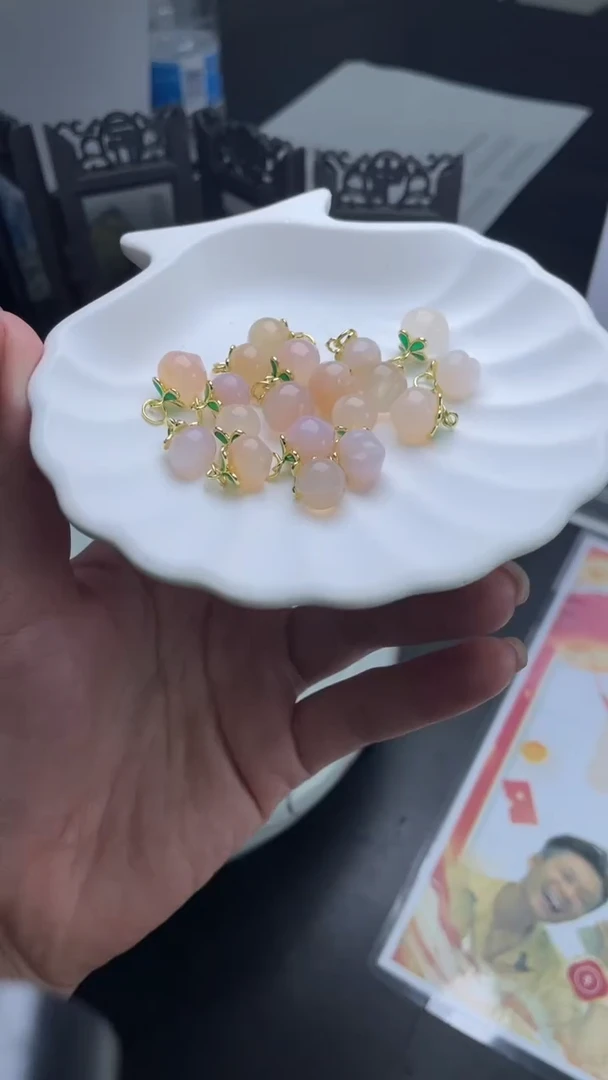 【闪购商品】玛瑙/玉髓颈饰未镶嵌玛瑙桃子1/多样性发其一CP