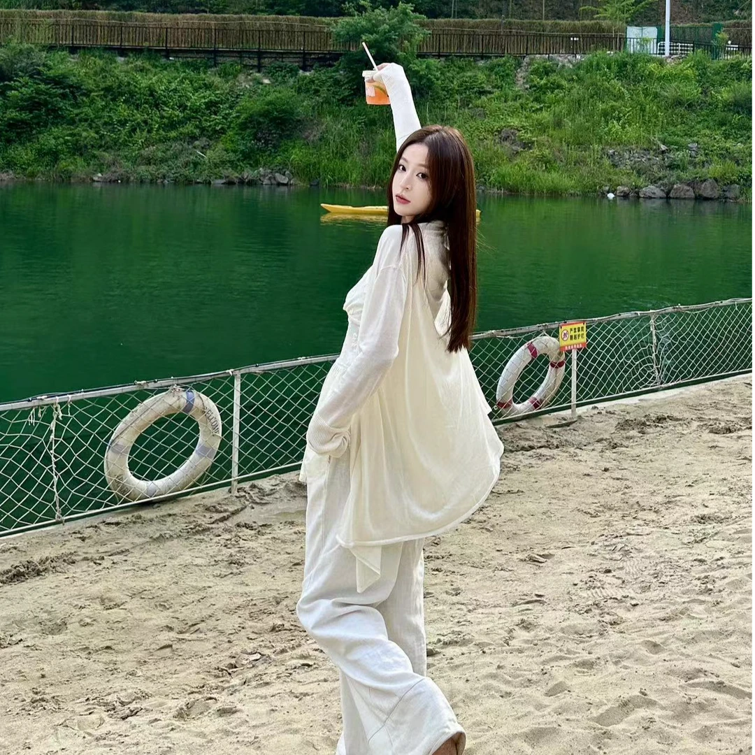 【雯雯】早春冰丝针织显瘦休闲开衫