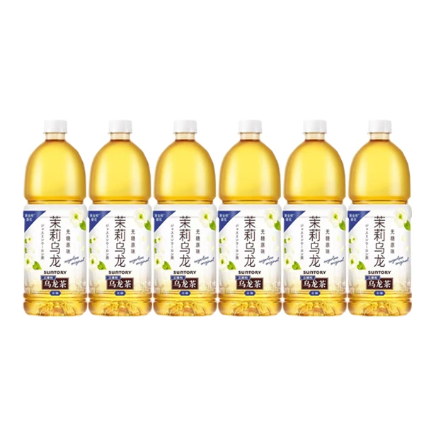 三得利 无糖茉莉乌龙茶 900ml*6瓶 无糖乌龙茶桂花乌龙茶多口味
