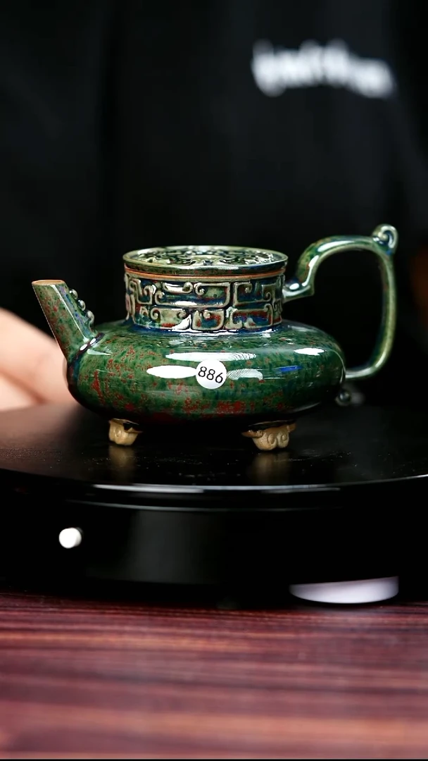 壶886#于大鹏一级品原矿钧瓷天乙壶