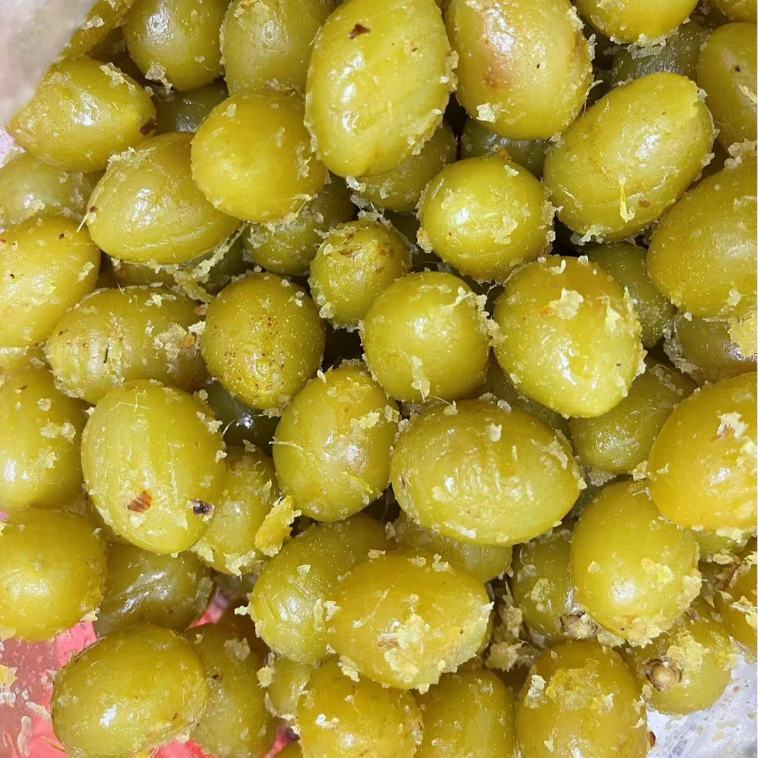 南姜橄榄潮汕特产新鲜青橄榄无添加零食开胃休闲食品南姜橄榄糁