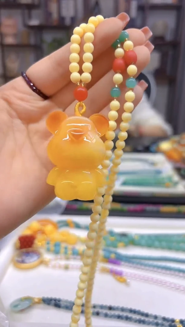 【闪购商品】蜜蜡毛衣链未镶嵌M683