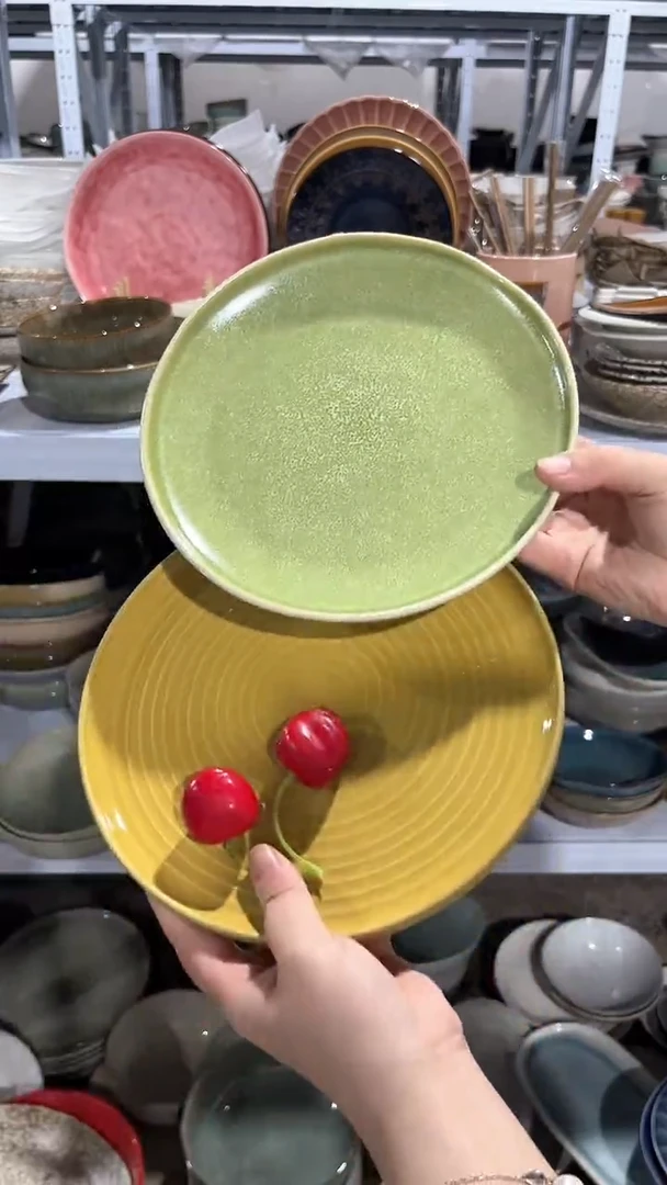 【闪购商品】瓷片外贸尾货瑕疵满20包邮X2 小盘组合