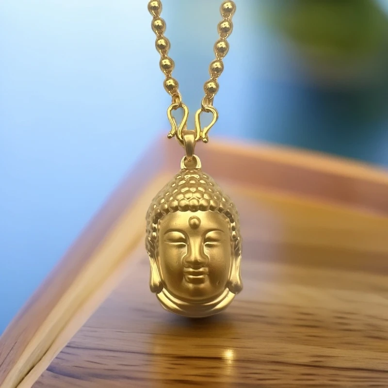 (七七专属】精美复古风女士合金佛头吊坠DZ612199