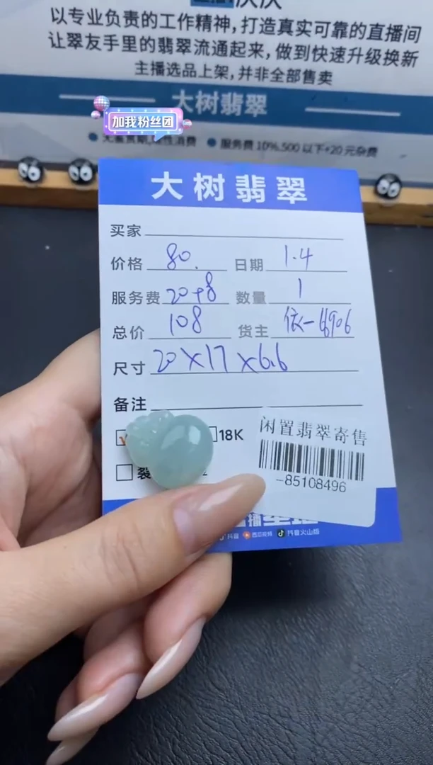 颈饰未镶嵌翡翠多人-85108496