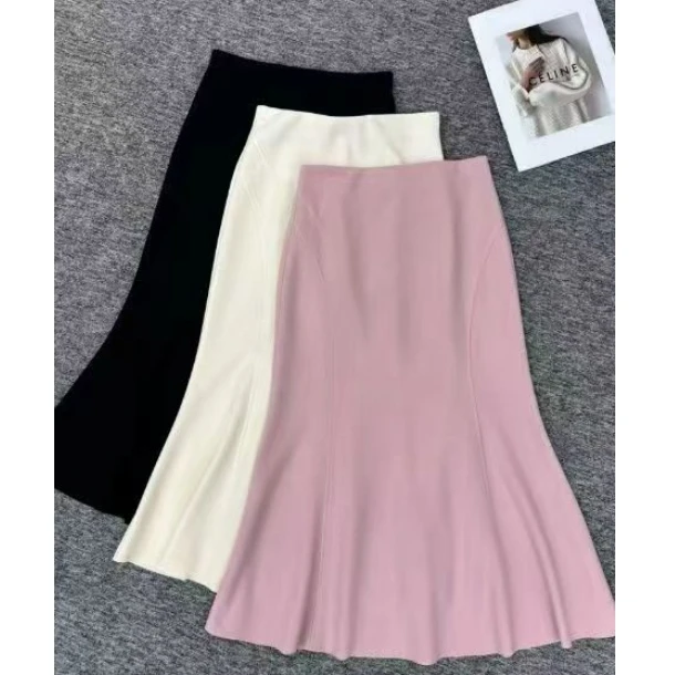 D31116南油爆款大摆鱼尾气质半身裙