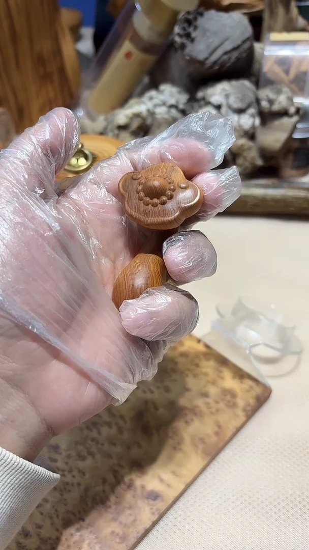 柏木（崖柏）南太行崖柏如意手把件