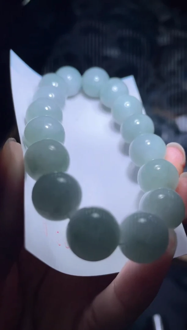 未镶嵌定制翡翠天然缅甸翡翠手串3