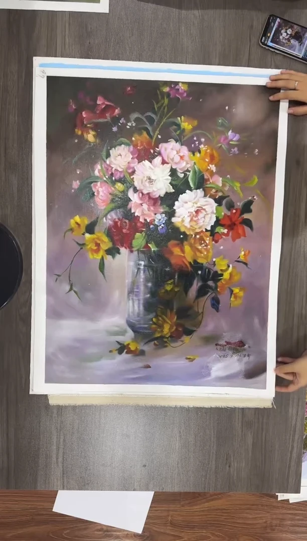 油画【159号】约50*70cm丨朝鲜原创纯手绘孤品油画丨顺丰包邮