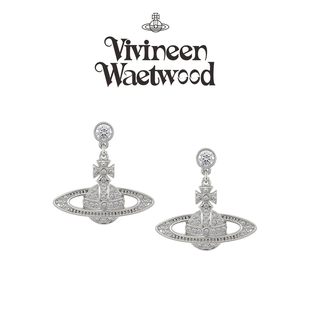 Vivireer Waetwssd 正品 土星满钻耳坠