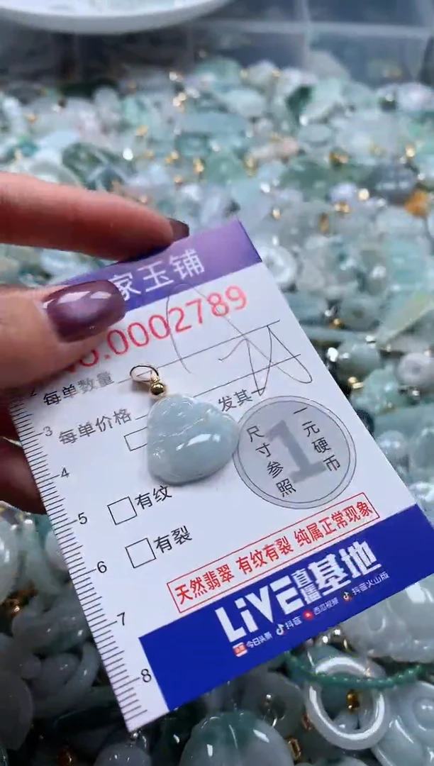 翡翠未镶嵌吊坠(不含链)2789