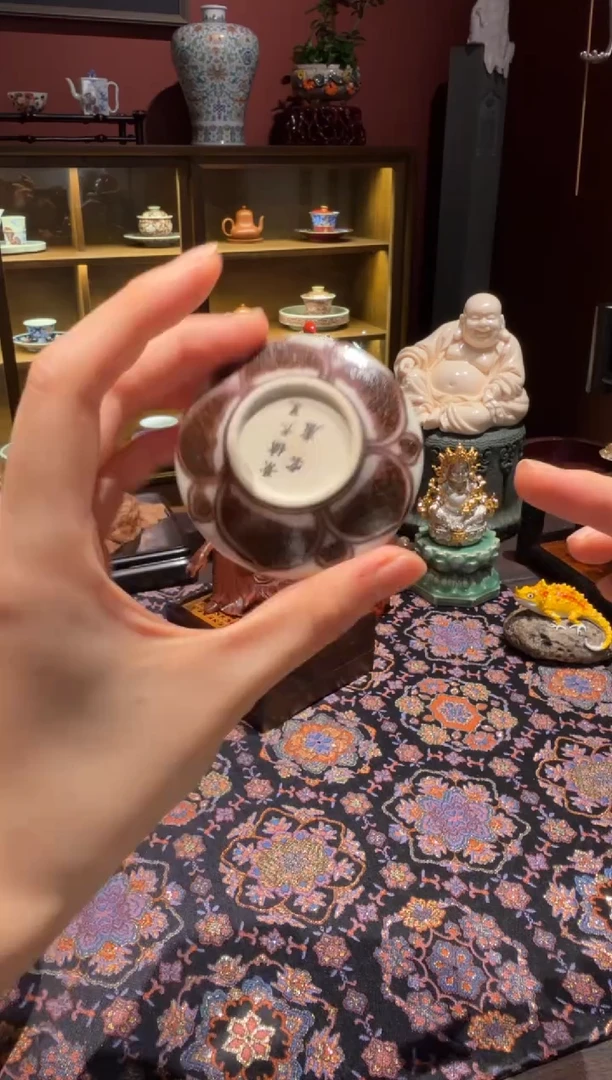 紫*景秀盖置 + 杯子  鲑鱼