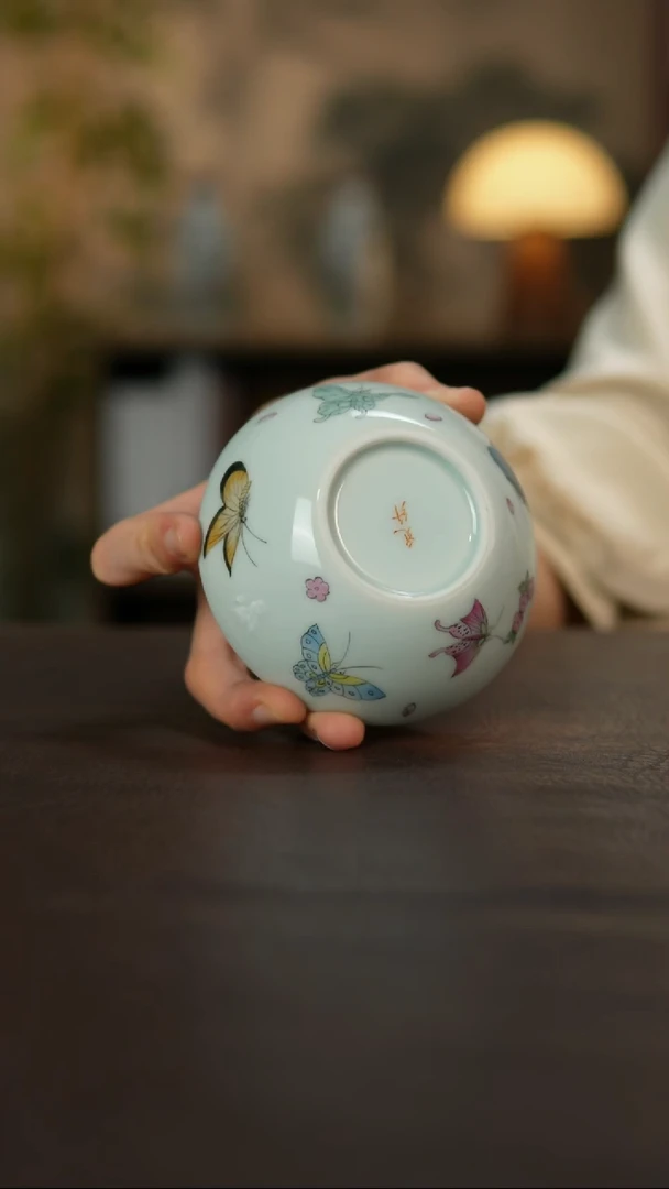 杯景德镇陶瓷杯碗柴烧多人