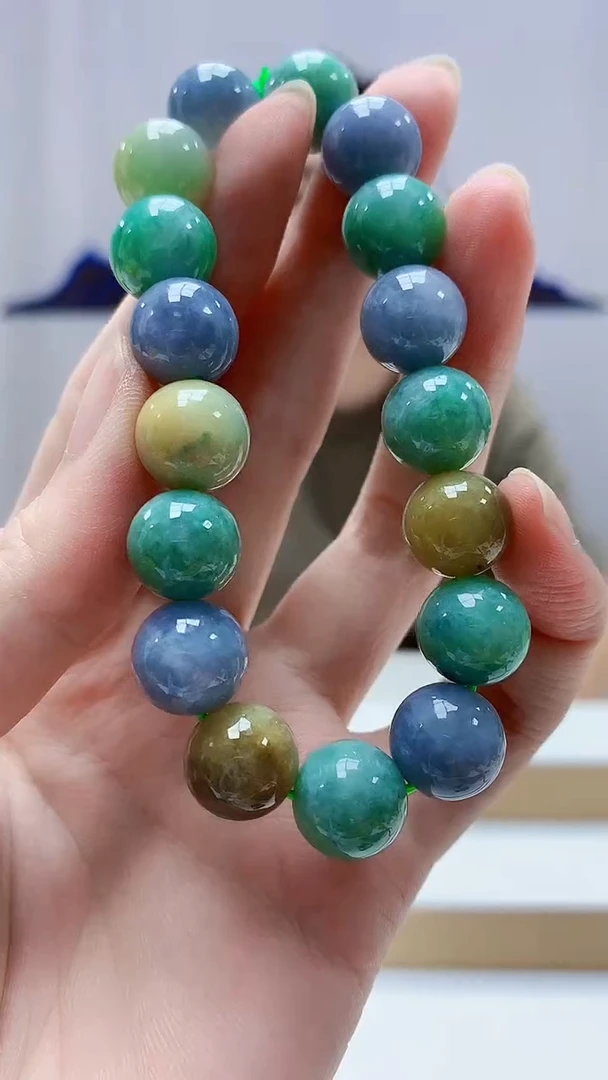 未镶嵌定制翡翠4917zm-毛货手串81