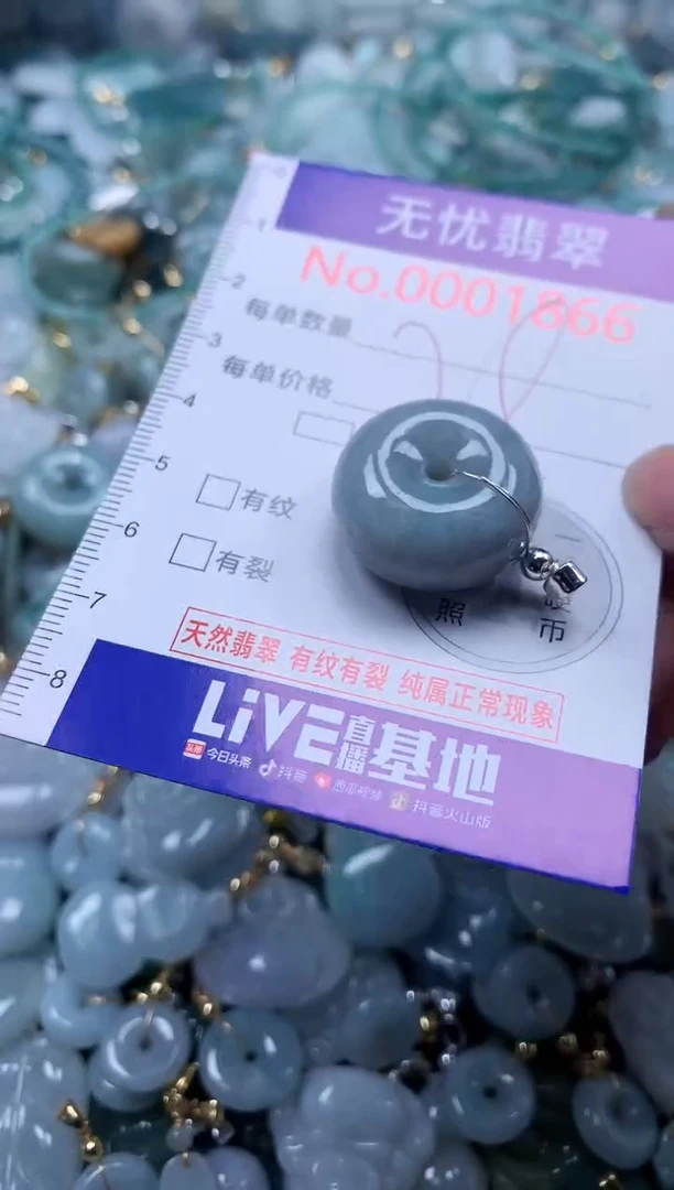 翡翠未镶嵌吊坠(不含链)1866