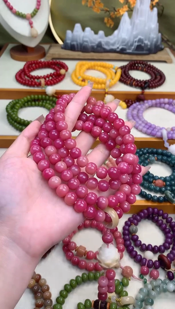 白玉菩提吊坠暮色蔷薇