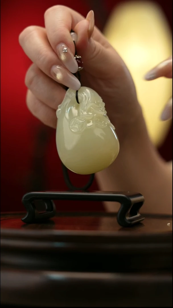 玉【招财福袋】天然玉石手把件