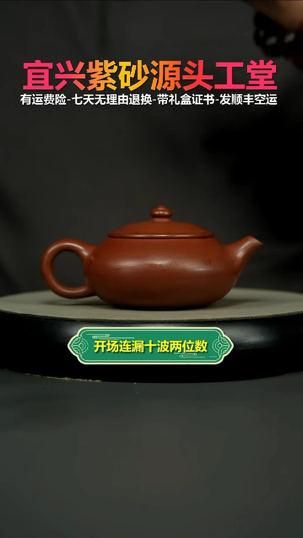 茶壶紫砂李传荣S级龙血砂财源240CC