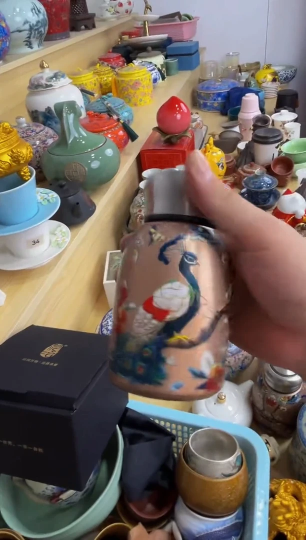 陶瓷茶具摆件旅行套组