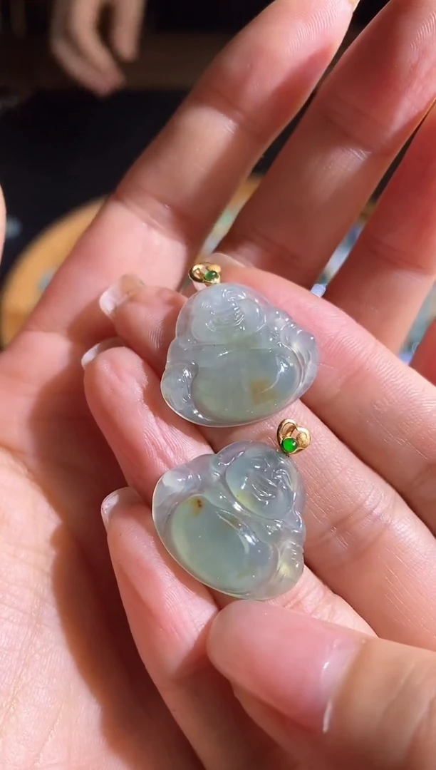 【闪购商品】翡翠颈饰18K金镶嵌250309164多样性发一