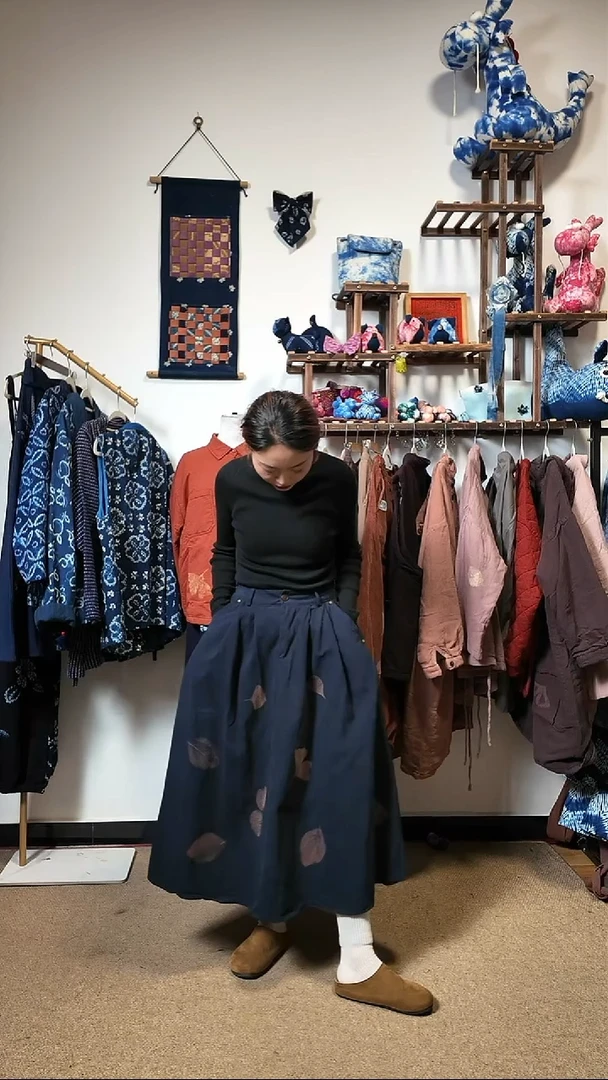 半裙热印版藏青色版