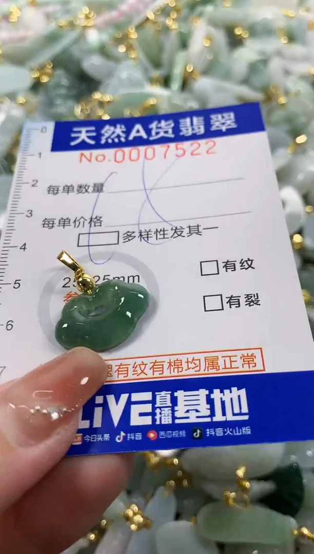 颈饰未镶嵌翡翠天然A货翡翠