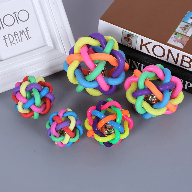 狗狗猫咪铃铛狗球球玩具宠物泰迪幼犬小狗小球磨牙耐咬逗猫玩具球