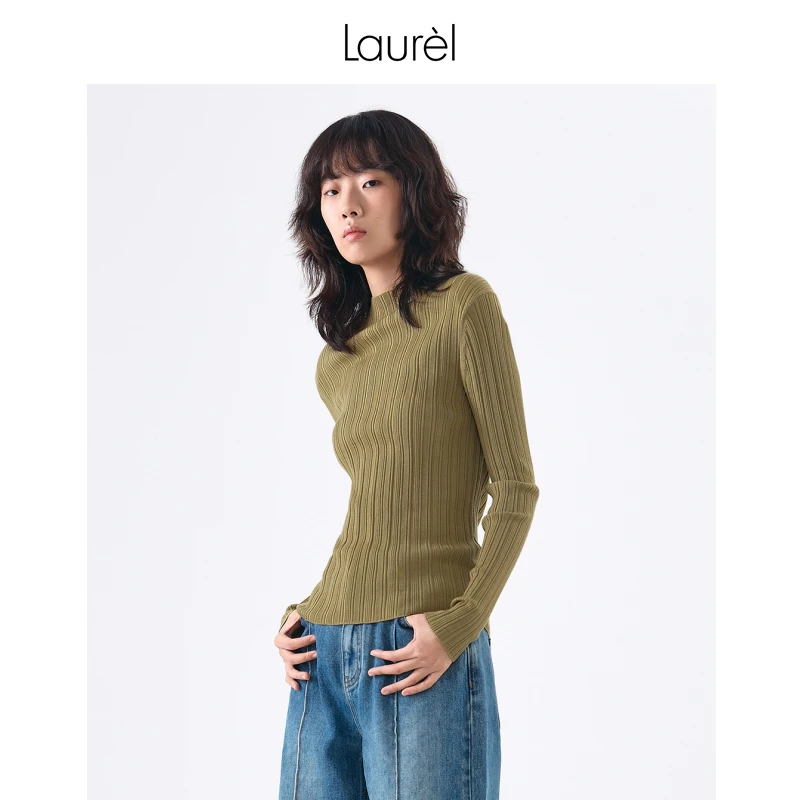 【晨粉专享价】Laurel秋冬经典简约毛针织衫LWL334M04200