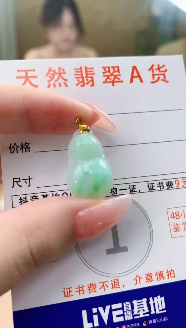 颈饰未镶嵌翡翠天然A货翡翠挂件