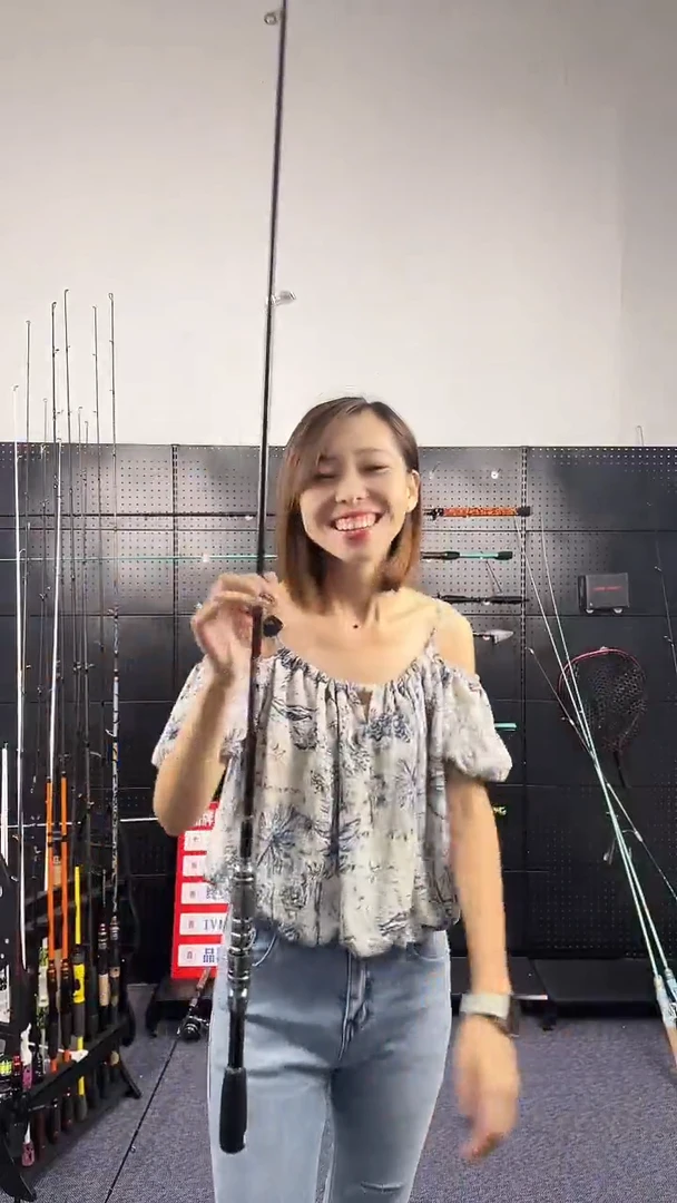 碳素（瑕疵杆没有售后 介意勿拍）伸缩小海杆 1.8直柄