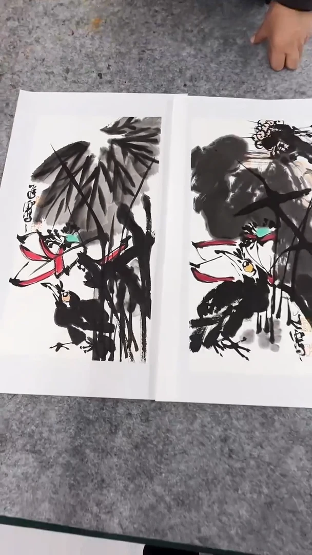 国画李进潮-1平尺-花鸟-随机一个