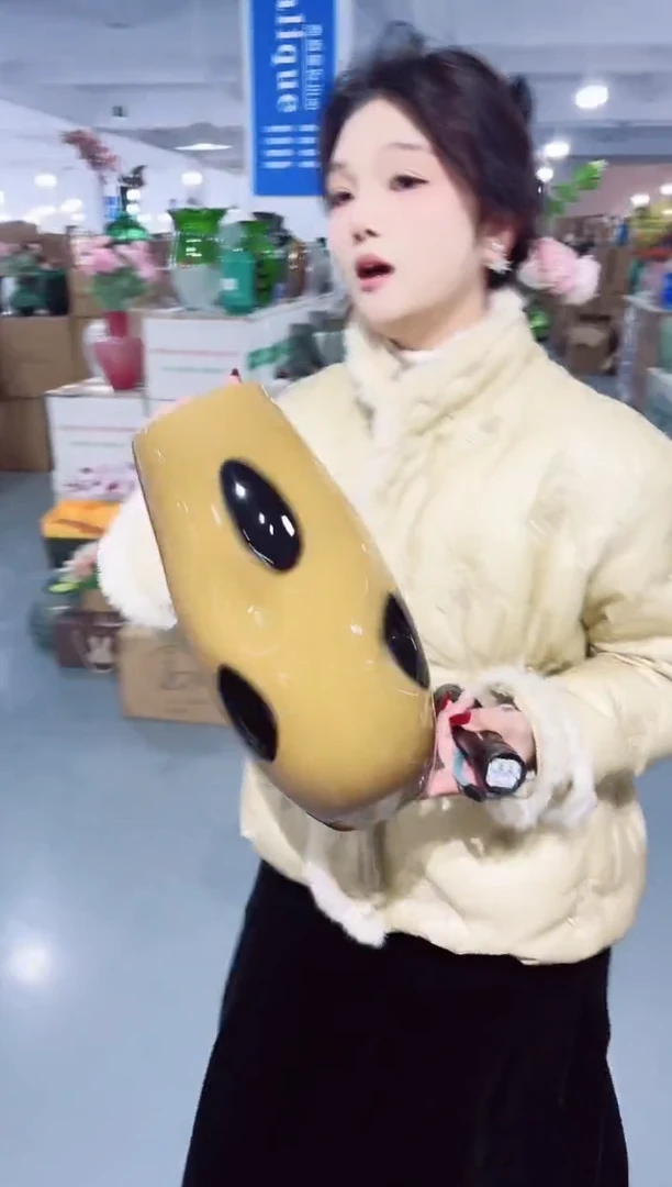 【闪购商品】玻璃私花主义花瓶厂-微瑕-Y9LS