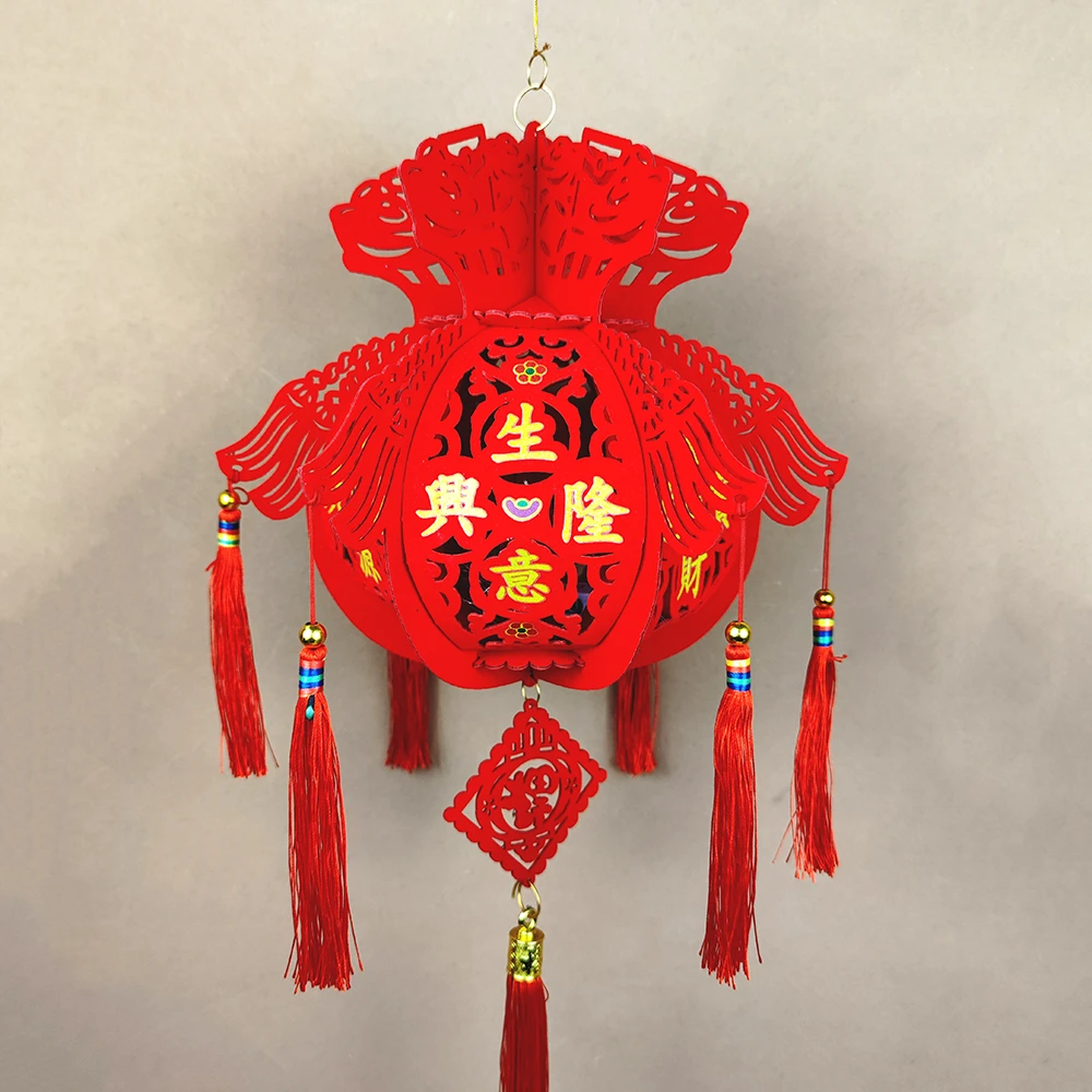 元旦装饰过年新款灯笼客厅吊顶装饰挂件电视墙挂饰金店商场美容院