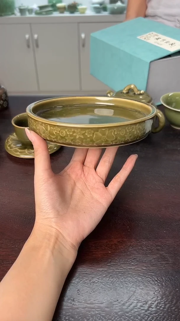 龙泉云间青瓷小米茶器
