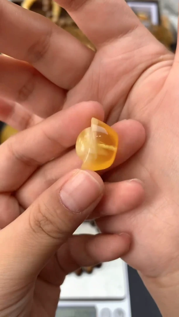 【闪购商品】琥珀珠宝奇石未镶嵌026琥珀蜜蜡花粉