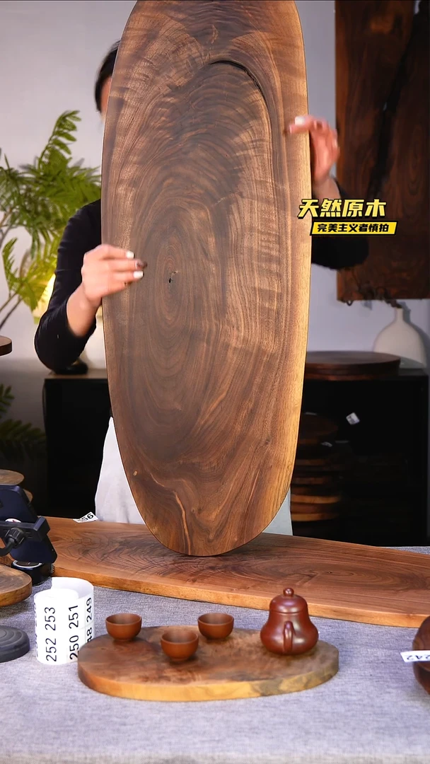 木北美黑胡桃原木.干裂疤结不属于商品质量问题完美主义者慎拍