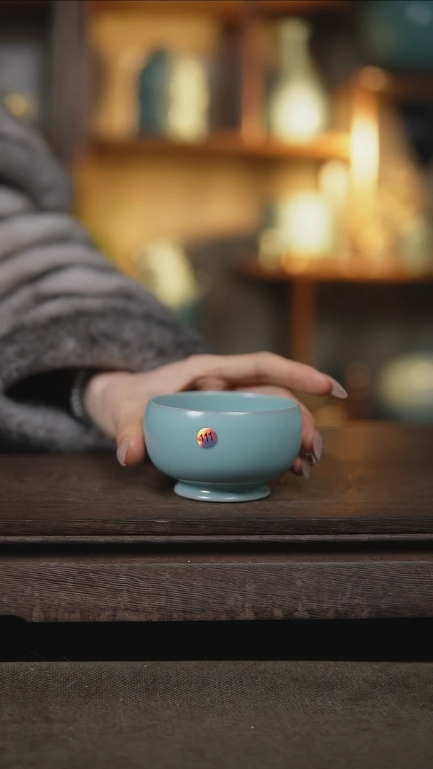【闪购商品】杯仿古宋臻釉罗汉杯微瑕111