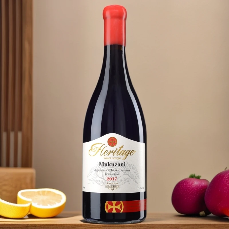 传承穆库扎尼干红葡萄酒13.5度【格鲁吉亚进口酒馆】原瓶进口红酒
