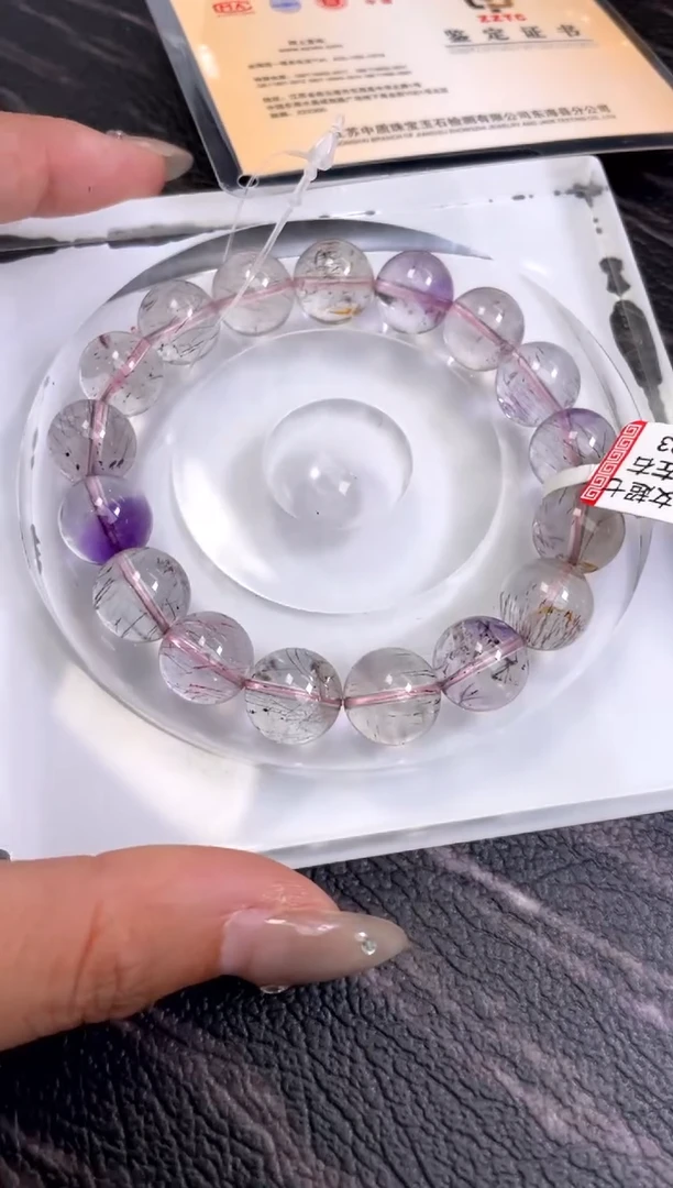 水晶手链未镶嵌12±/x-095【超七