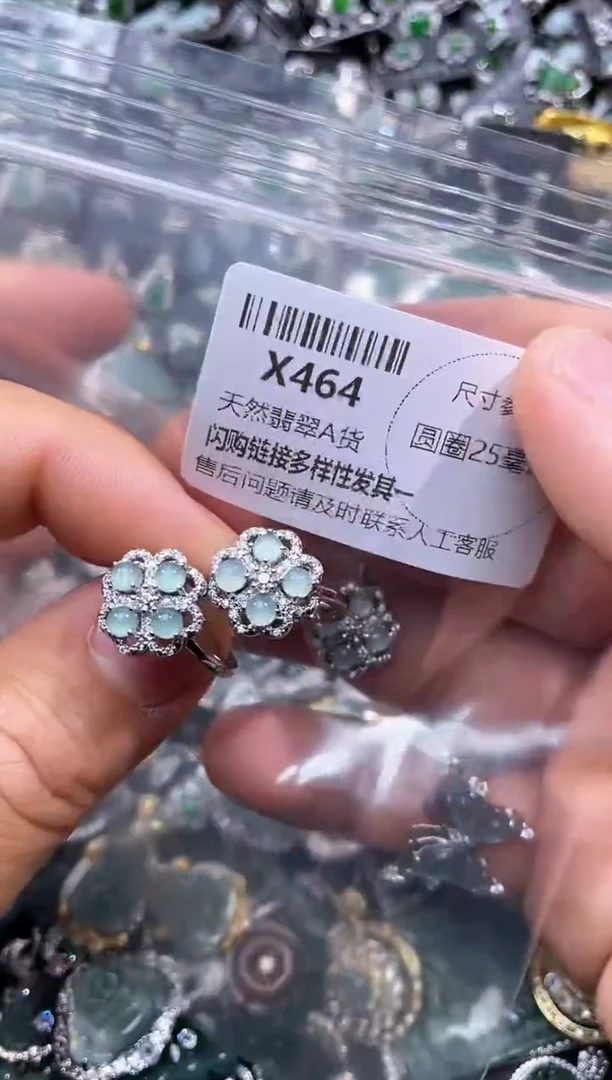 【闪购商品】翡翠颈饰未镶嵌X464戒指 多样性发其一