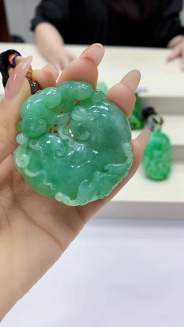 未镶嵌定制翡翠4852ty-毛货挂件35