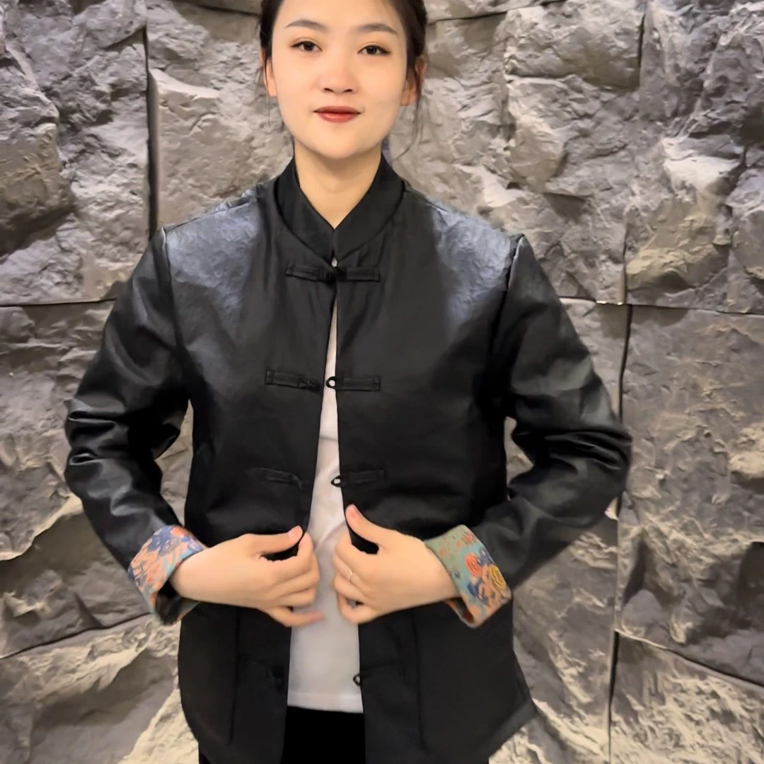 25001男士新款潮流时尚休闲唐装夹克外套