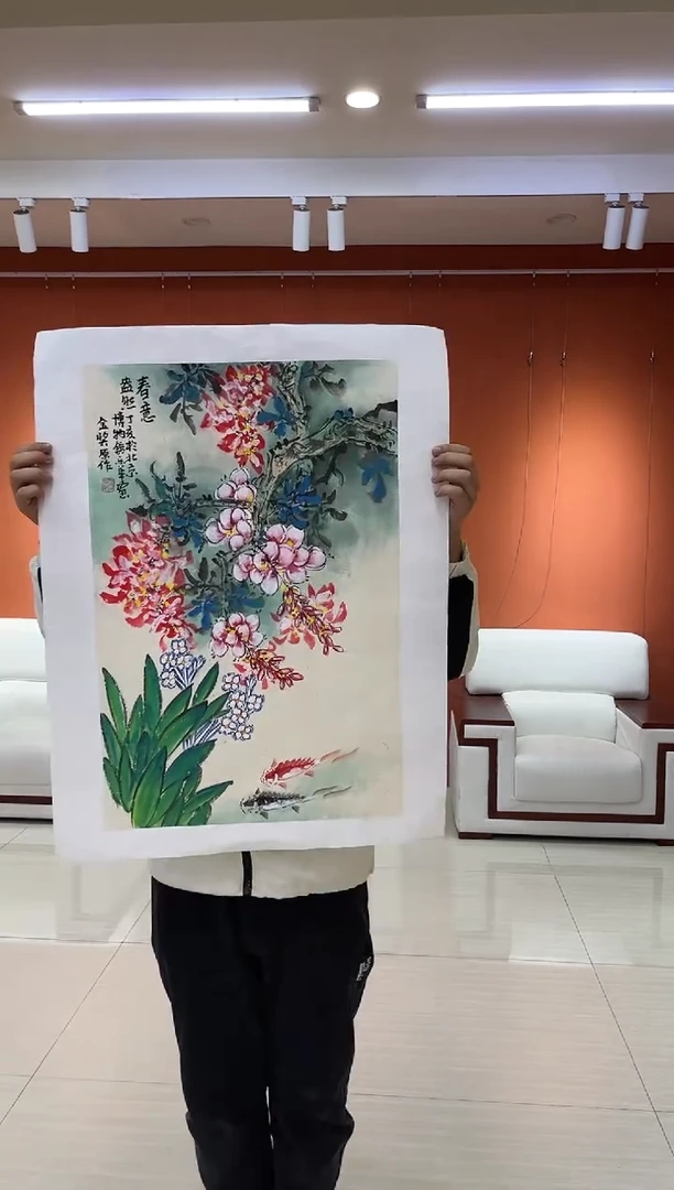 【闪购商品】国画郑乐华手绘绘画作品7-7
