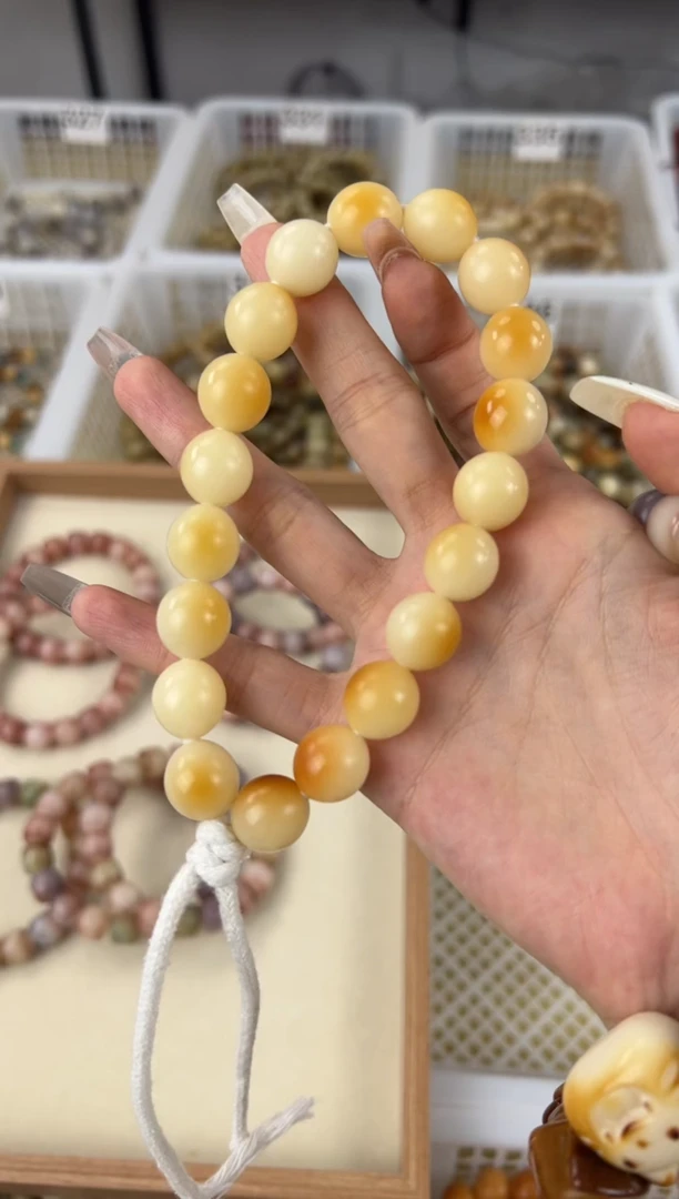 手串菩提根/象牙果卡14手工干磨7000目鹅蛋手持341