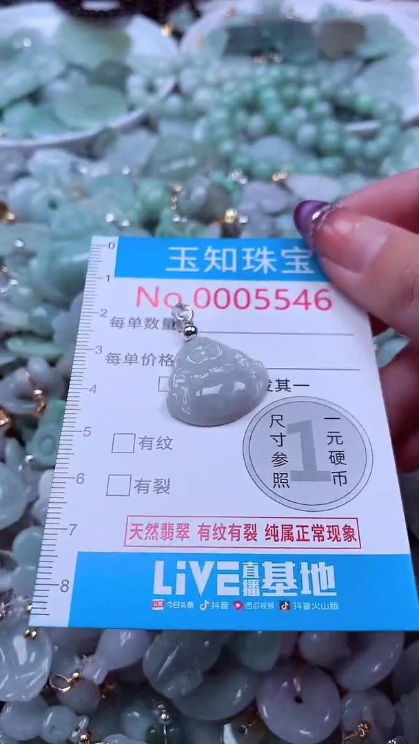 翡翠未镶嵌吊坠(不含链)5546