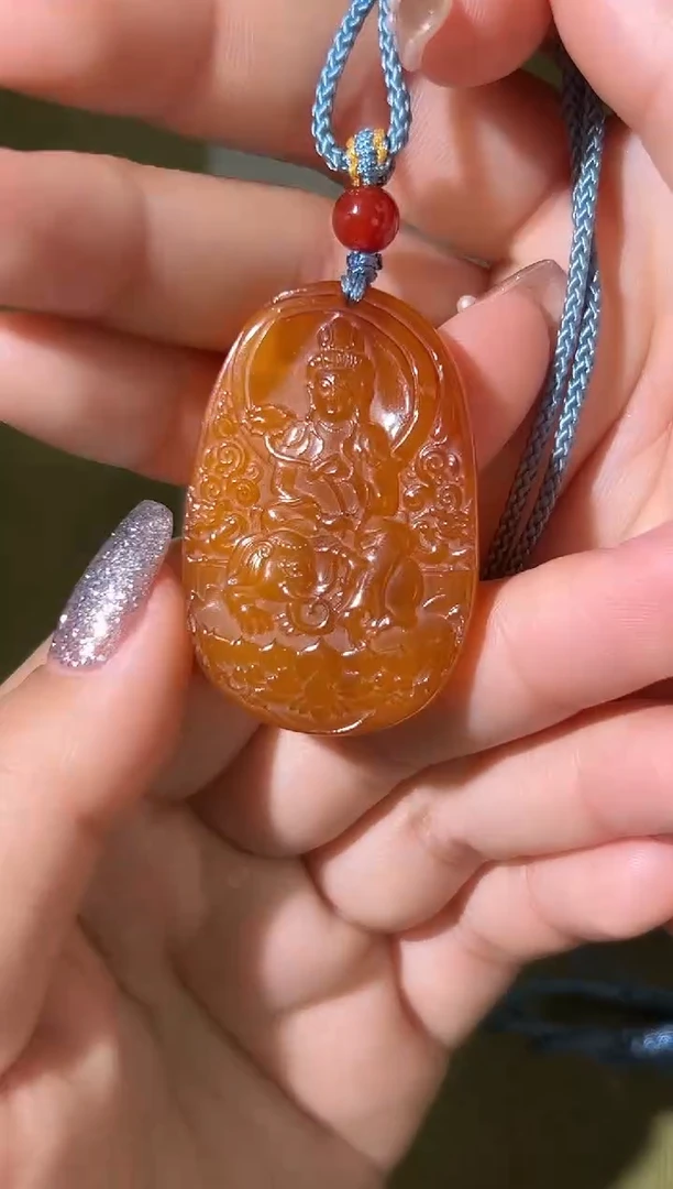 裸石琥珀未镶嵌天然琥珀蜜蜡吊坠