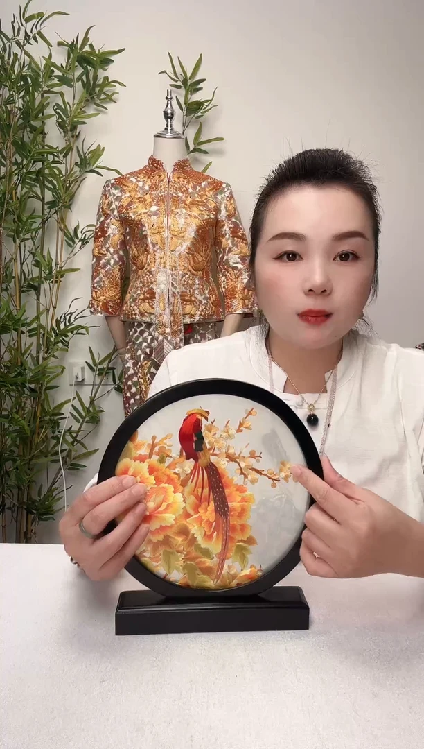 刺绣苏绣双面绣摆台
