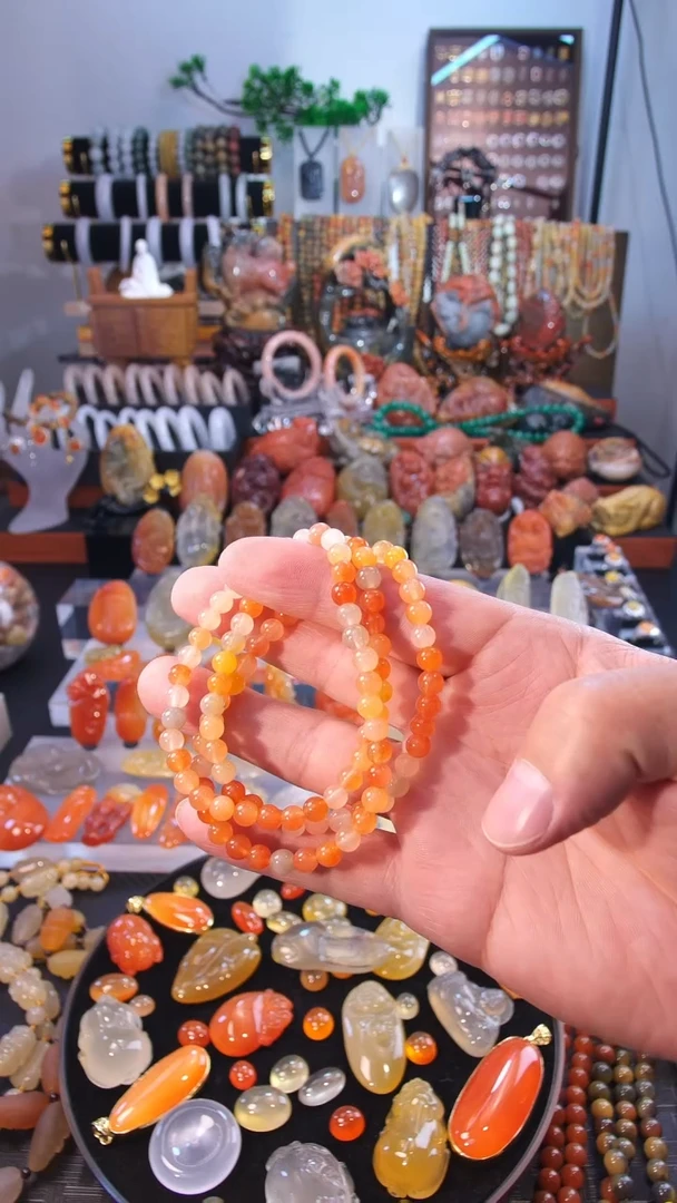 石英岩玉未镶嵌吊坠(不含链)手串